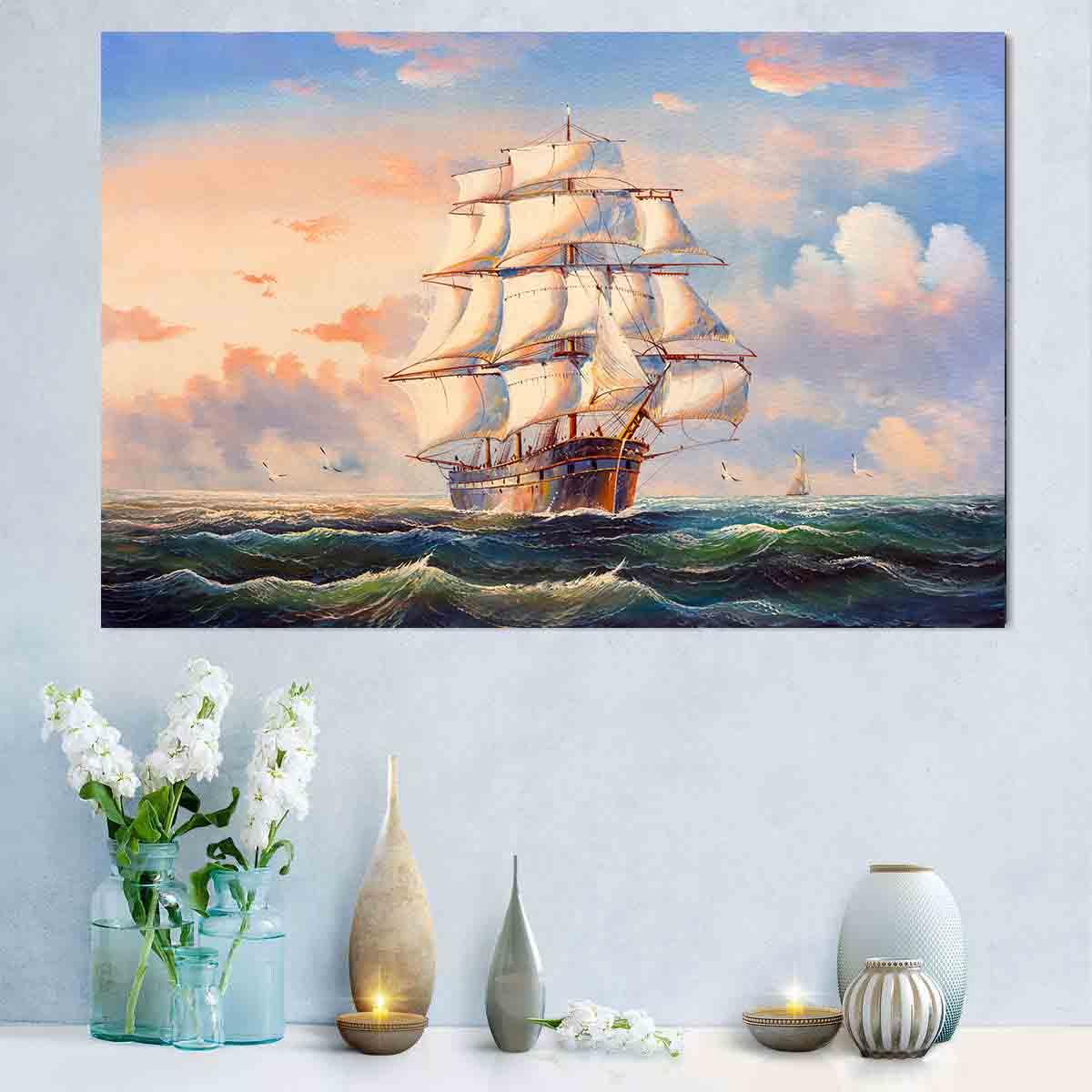 Canvas Painting - Sailboat