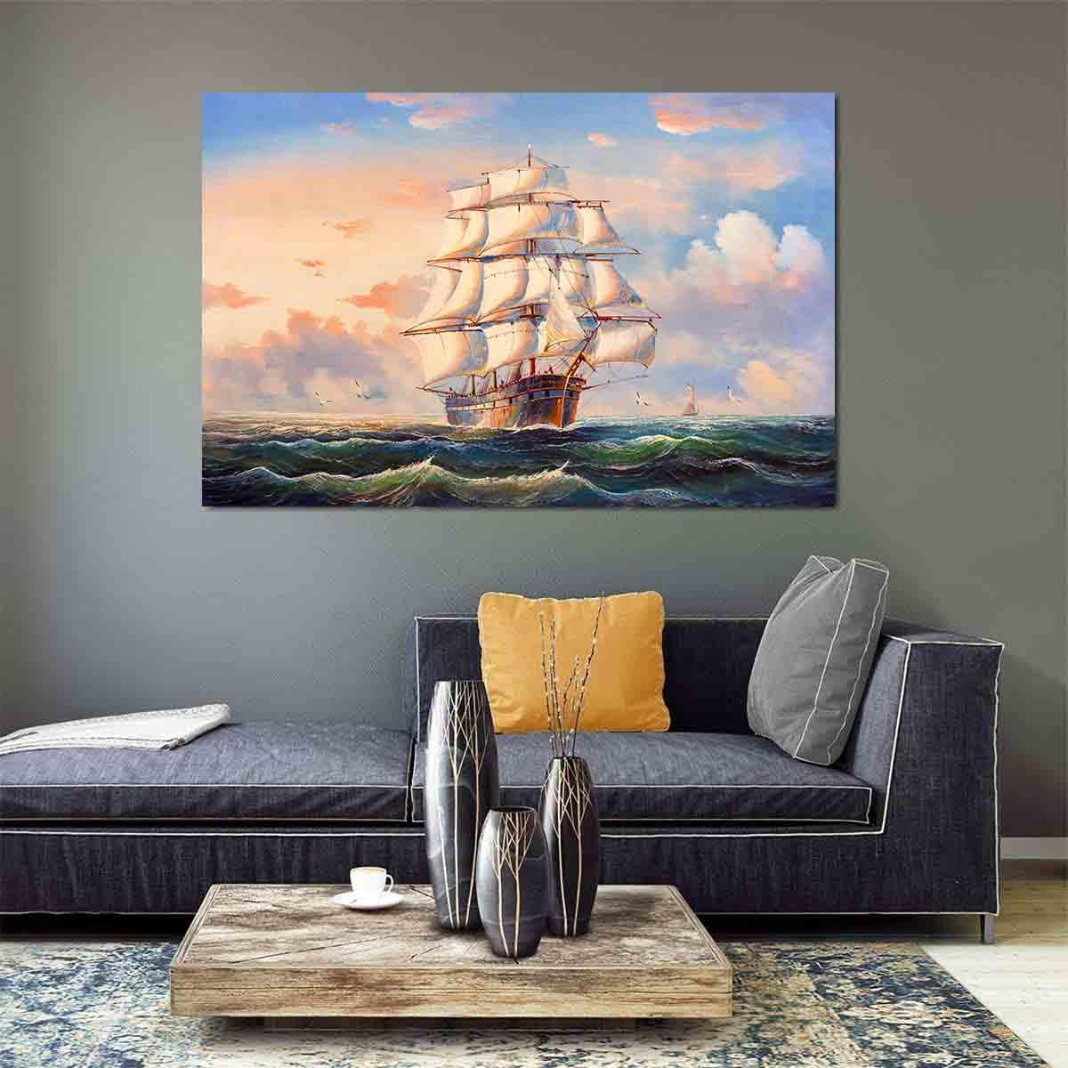 Canvas Painting - Sailboat