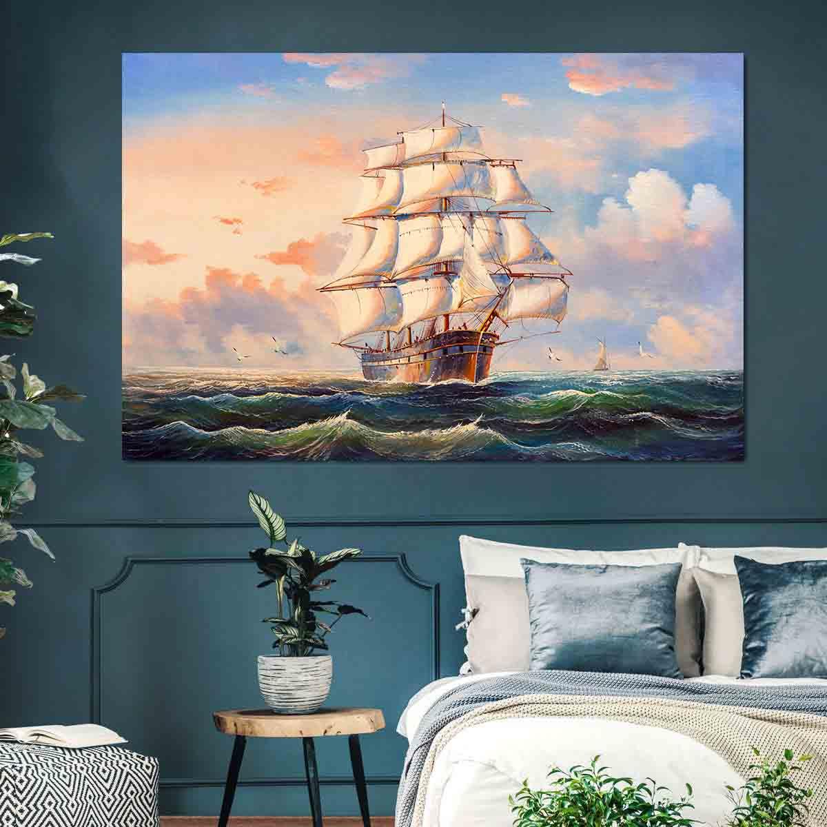 Canvas Painting - Sailboat