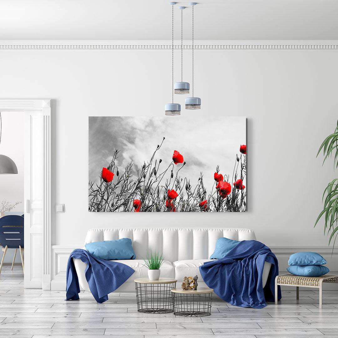 Canvas Painting - Red Poppies