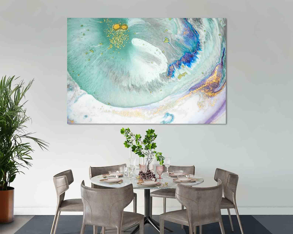 Canvas Painting - Marble Effect