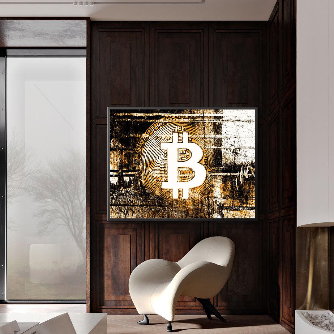 Canvas Painting - Bitcoin