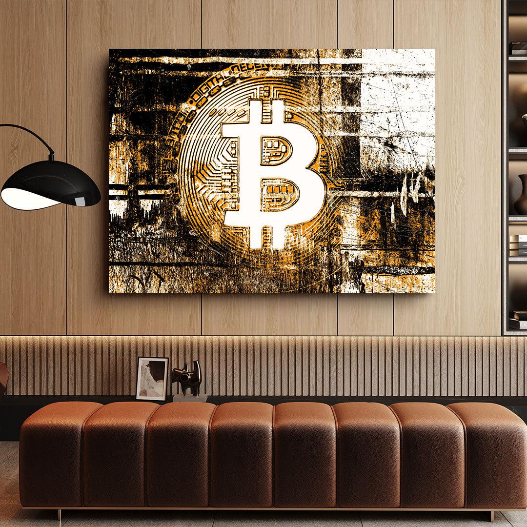Canvas Painting - Bitcoin