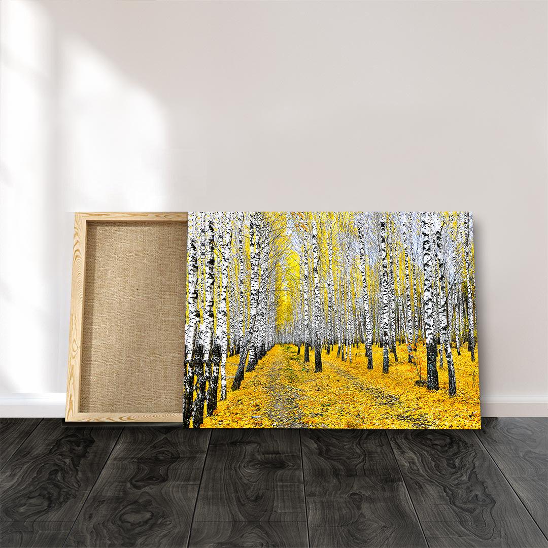 Canvas Painting - Autumn Birch Forest