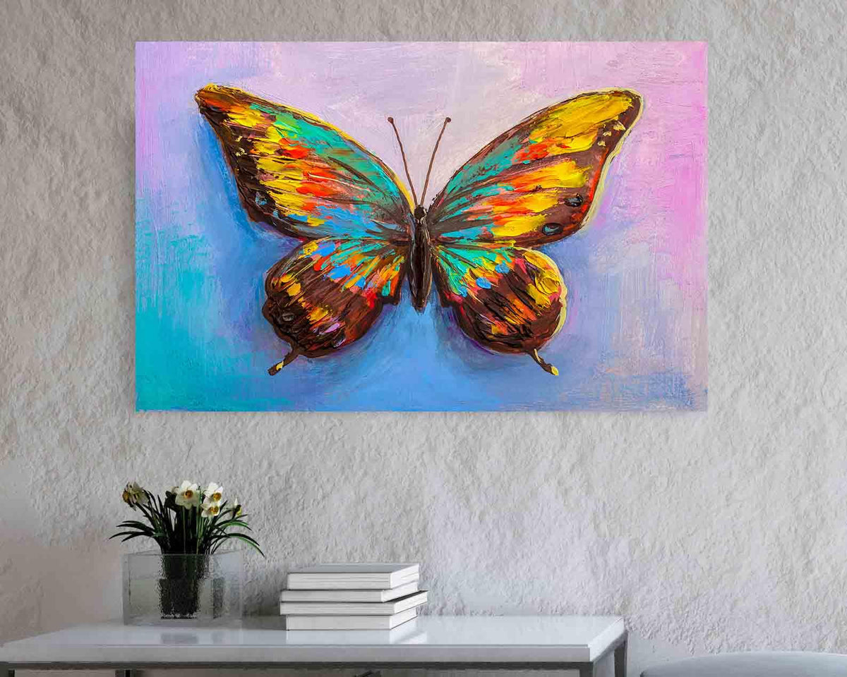 Canvas Painting - Multicolored Butterfly