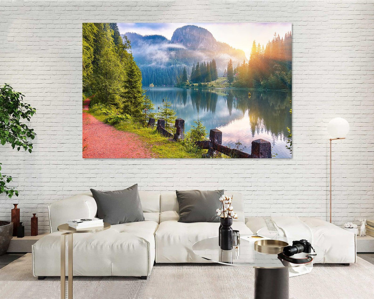 Tablou Canvas - Peisaj Lacul Rosu