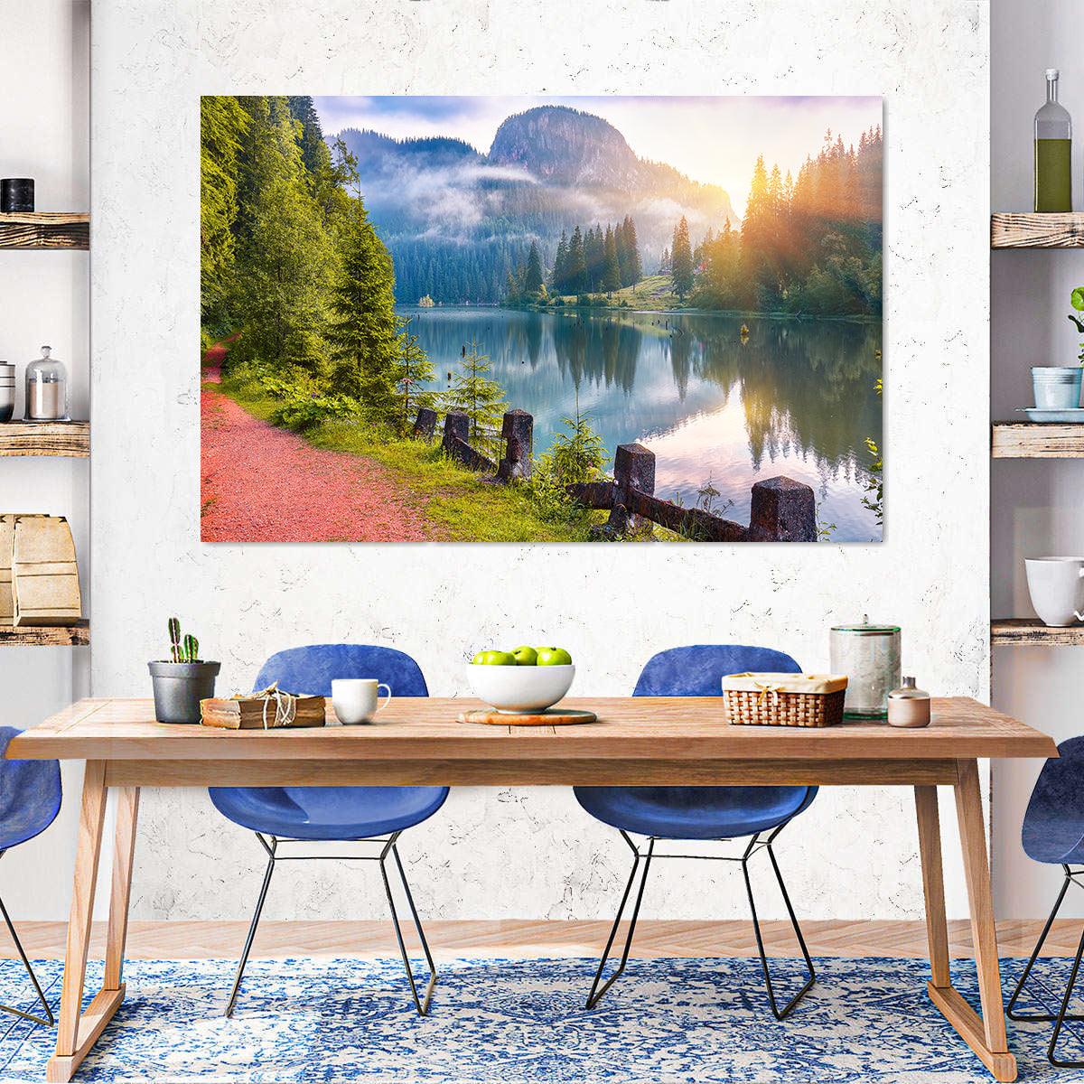 Tablou Canvas - Peisaj Lacul Rosu