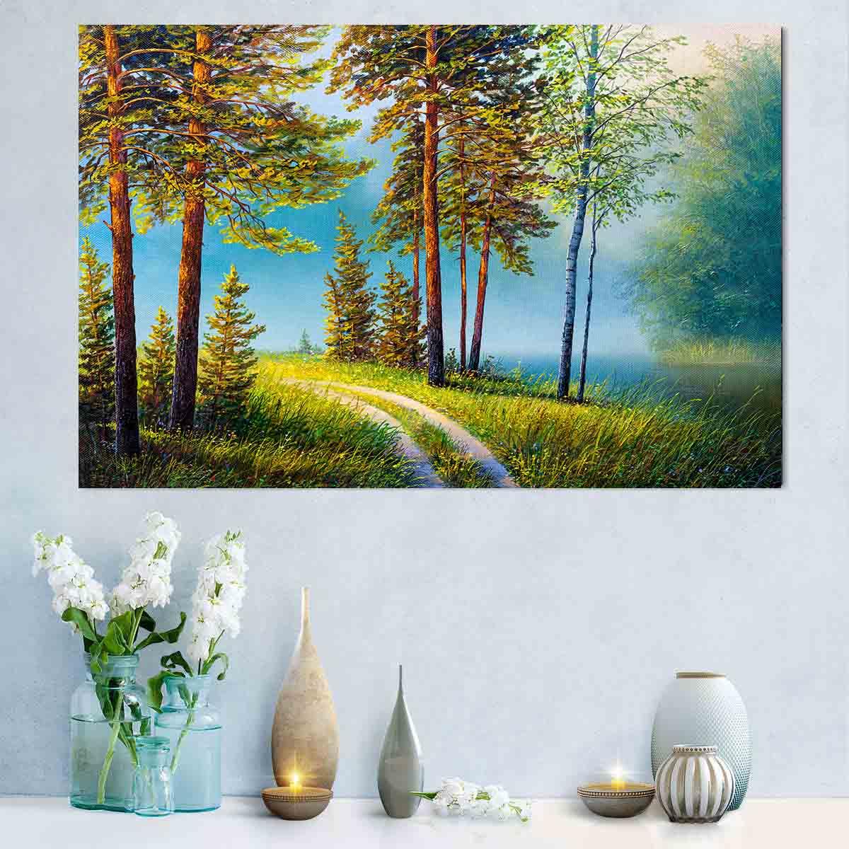 Tablou Canvas - Padure peisaj de vara