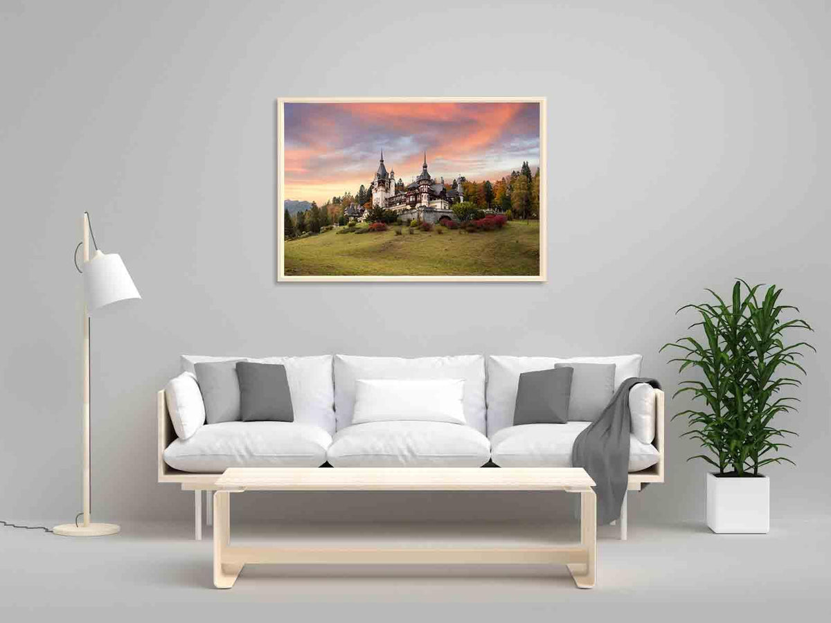 Canvas Painting - Peles Castle in Sinaia