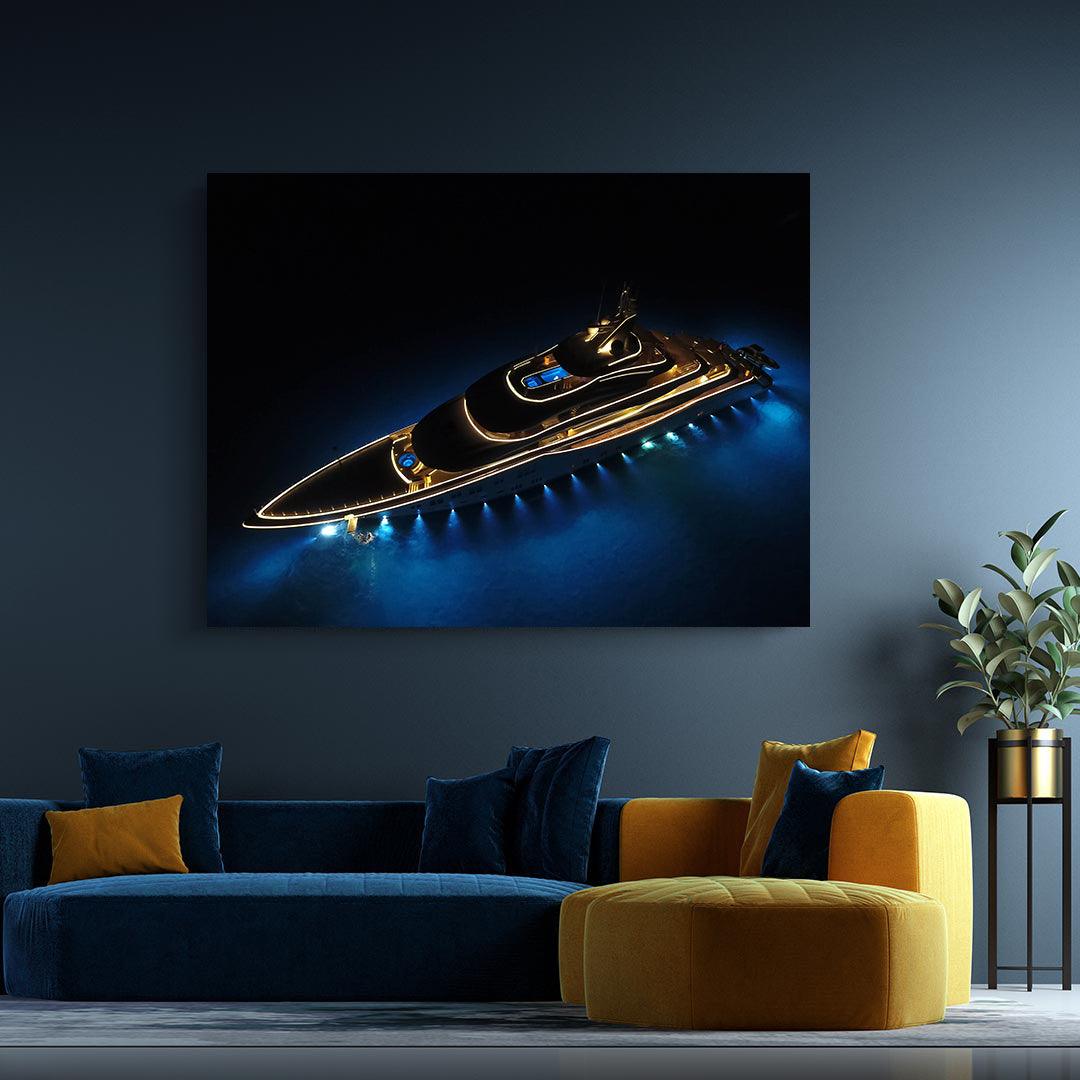 Canvas painting - Yacht in the Bahamas