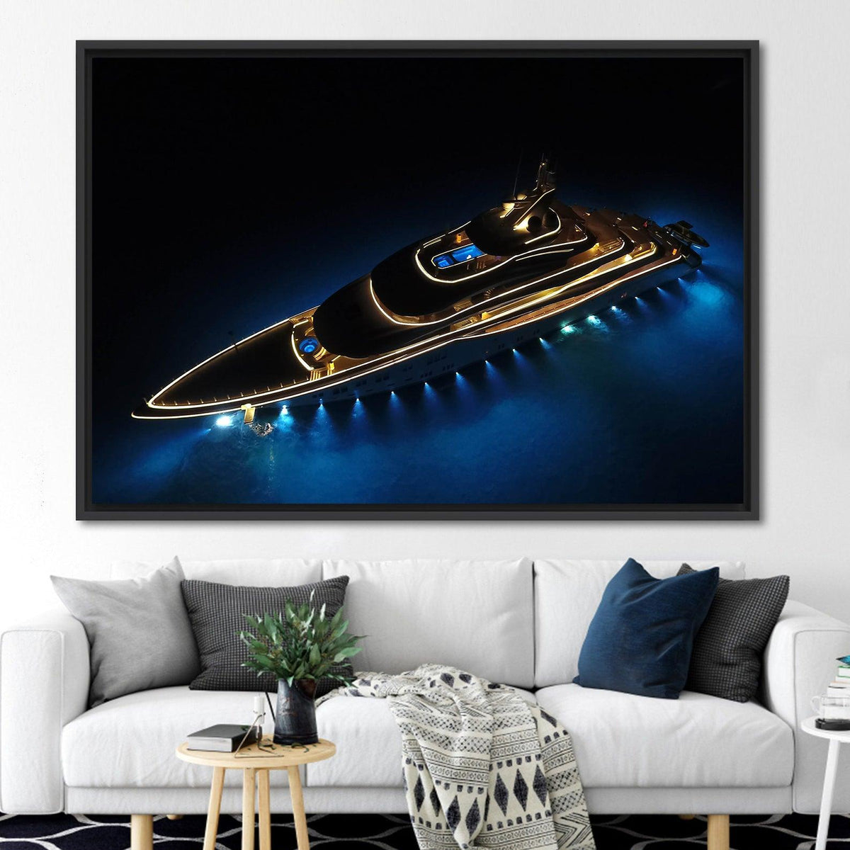 Canvas painting - Yacht in the Bahamas