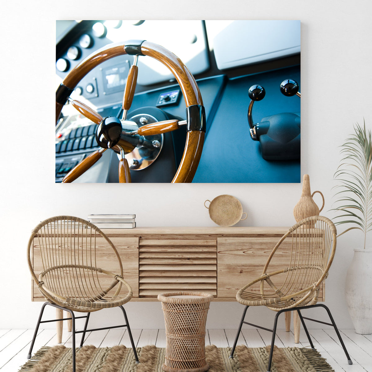 Canvas Painting - Yacht Helm