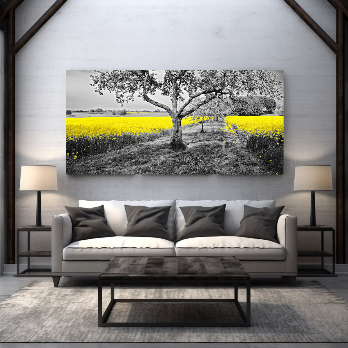 Tablou Canvas - Campie cu flori