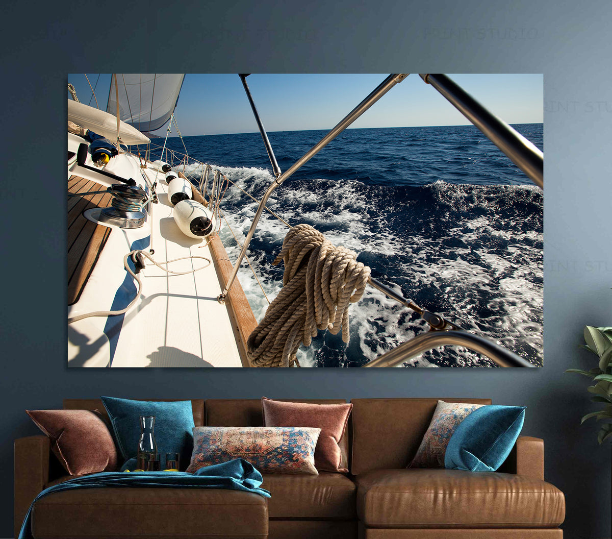 Canvas Painting - Ship at Sea