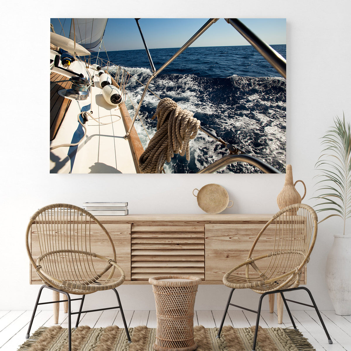 Canvas Painting - Ship at Sea