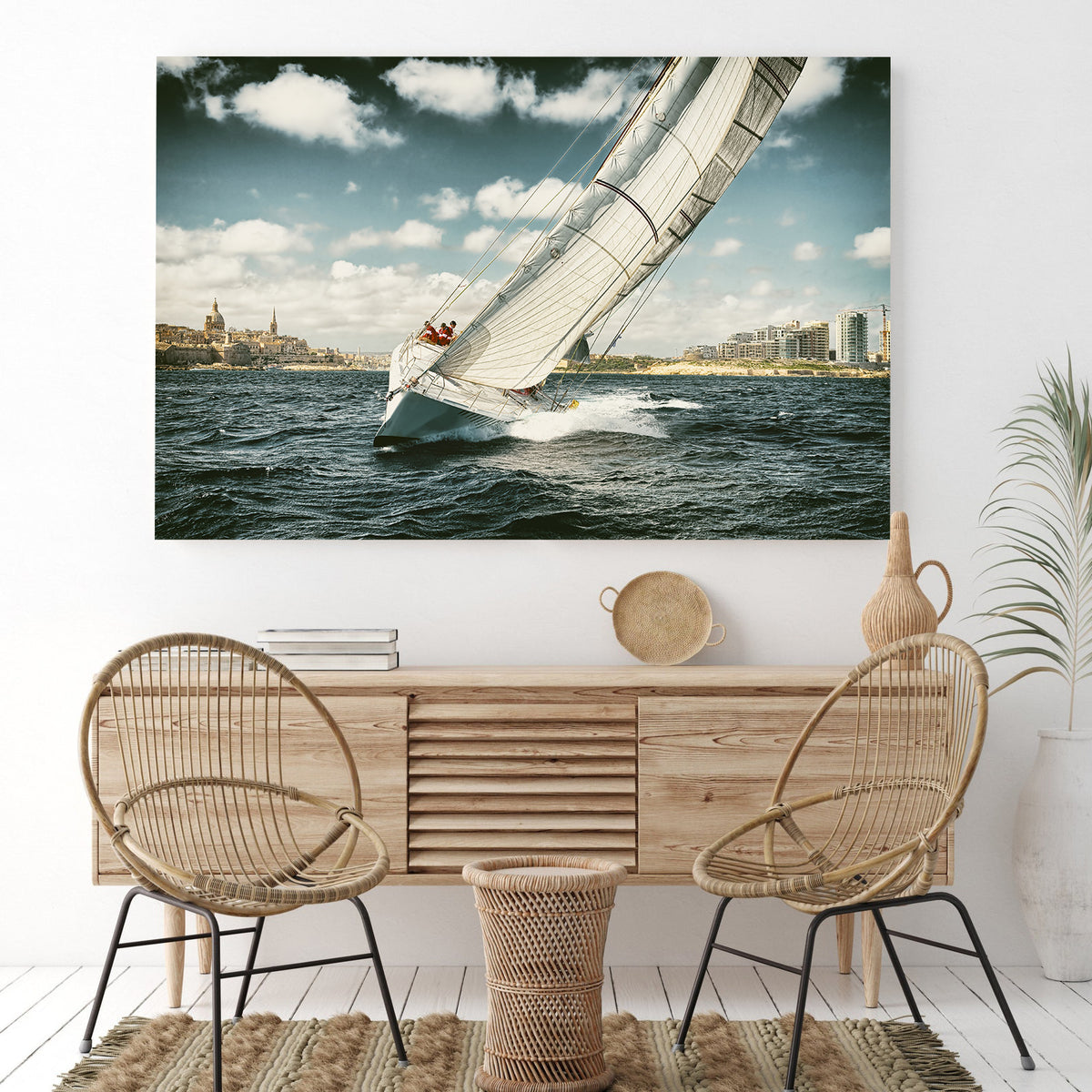 Canvas Painting - Sailboat