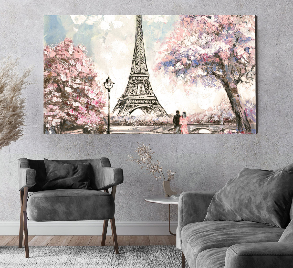 Canvas Painting - Love in Paris