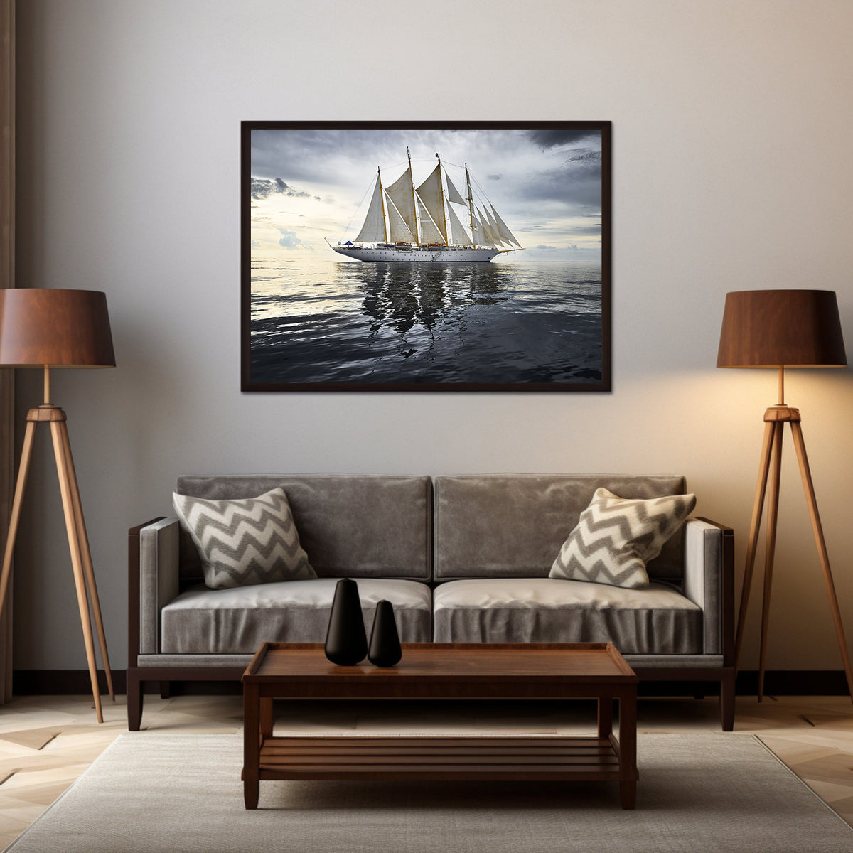 Canvas Painting - Sailboat