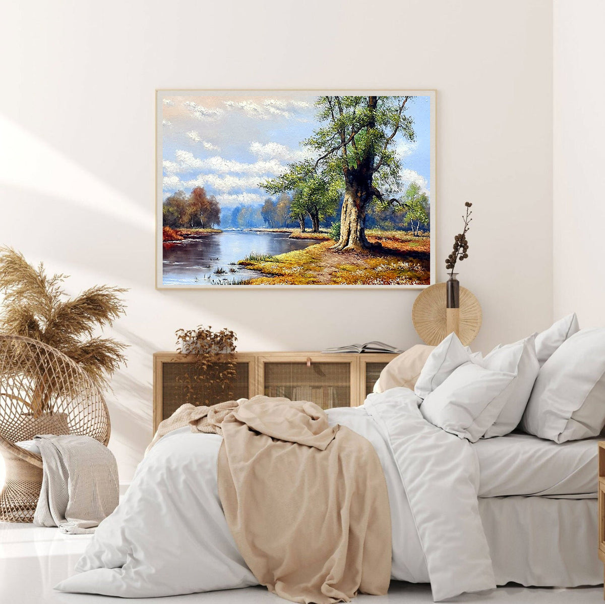 Canvas Painting - River Landscape