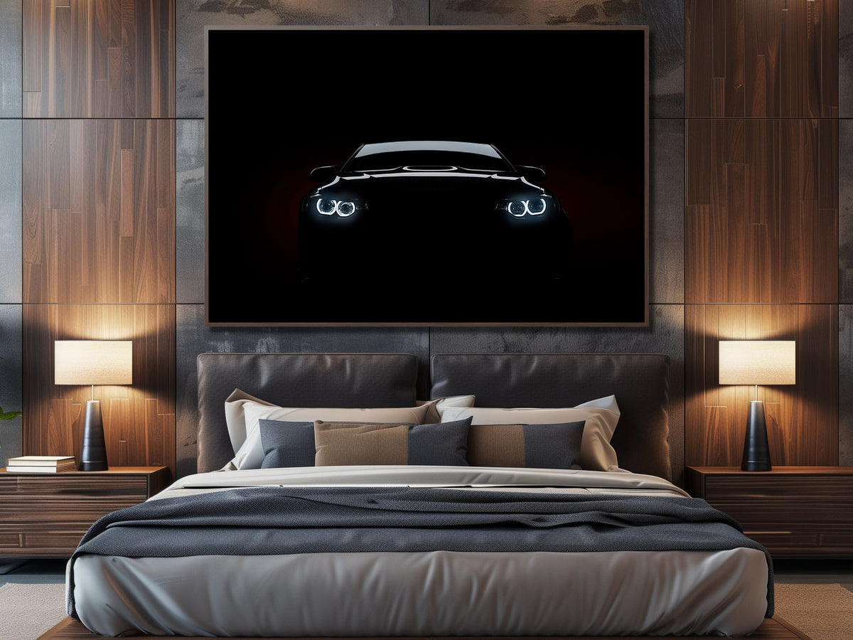 Платно картина - BMW в тъмното
