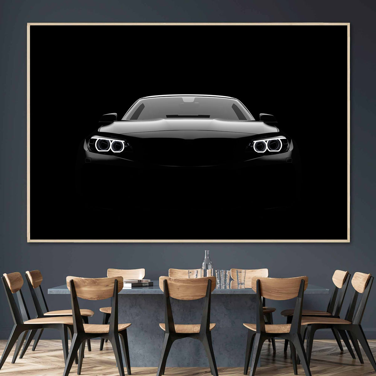 Tablou Canvas - BMW in the Dark