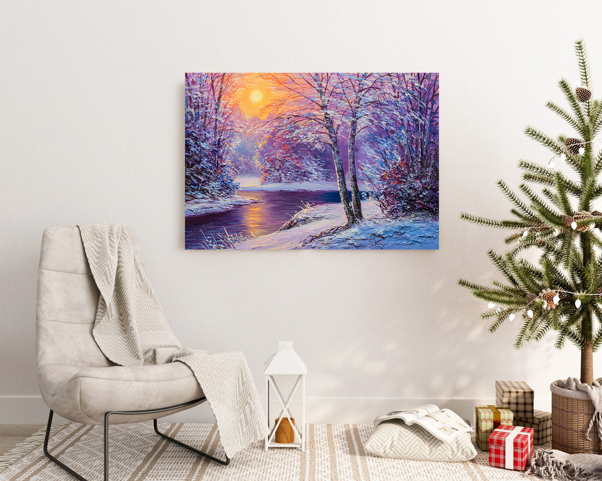 Canvas Painting - Winter Landscape