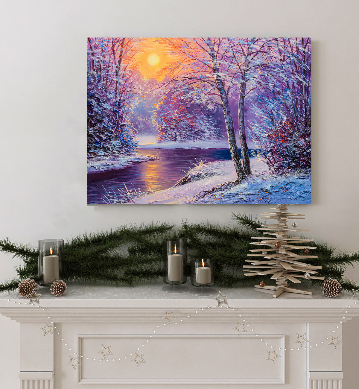 Canvas Painting - Winter Landscape