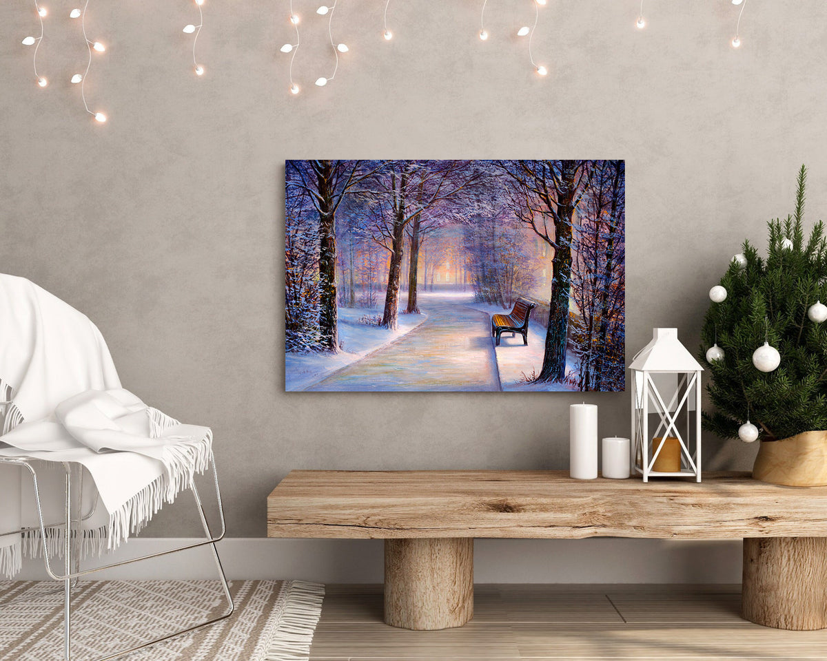 Canvas Painting - Winter in the Park
