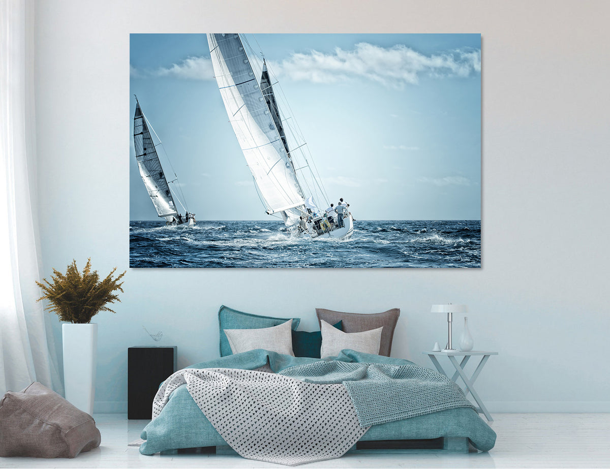 Canvas Painting - Sailboats