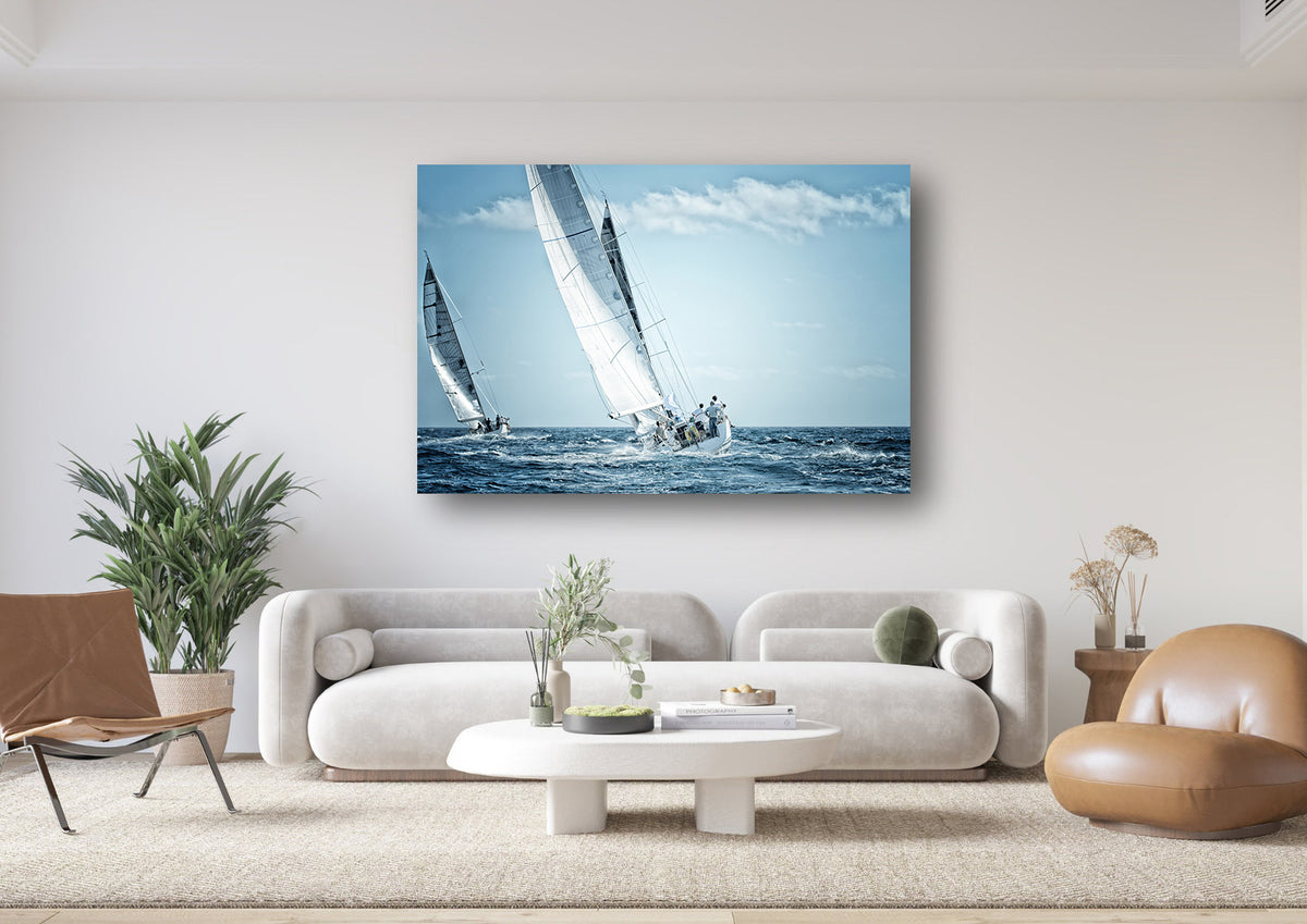 Canvas Painting - Sailboats