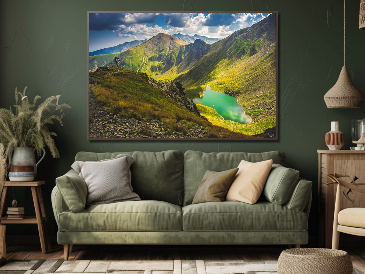 Canvas Painting - Mountain Lake