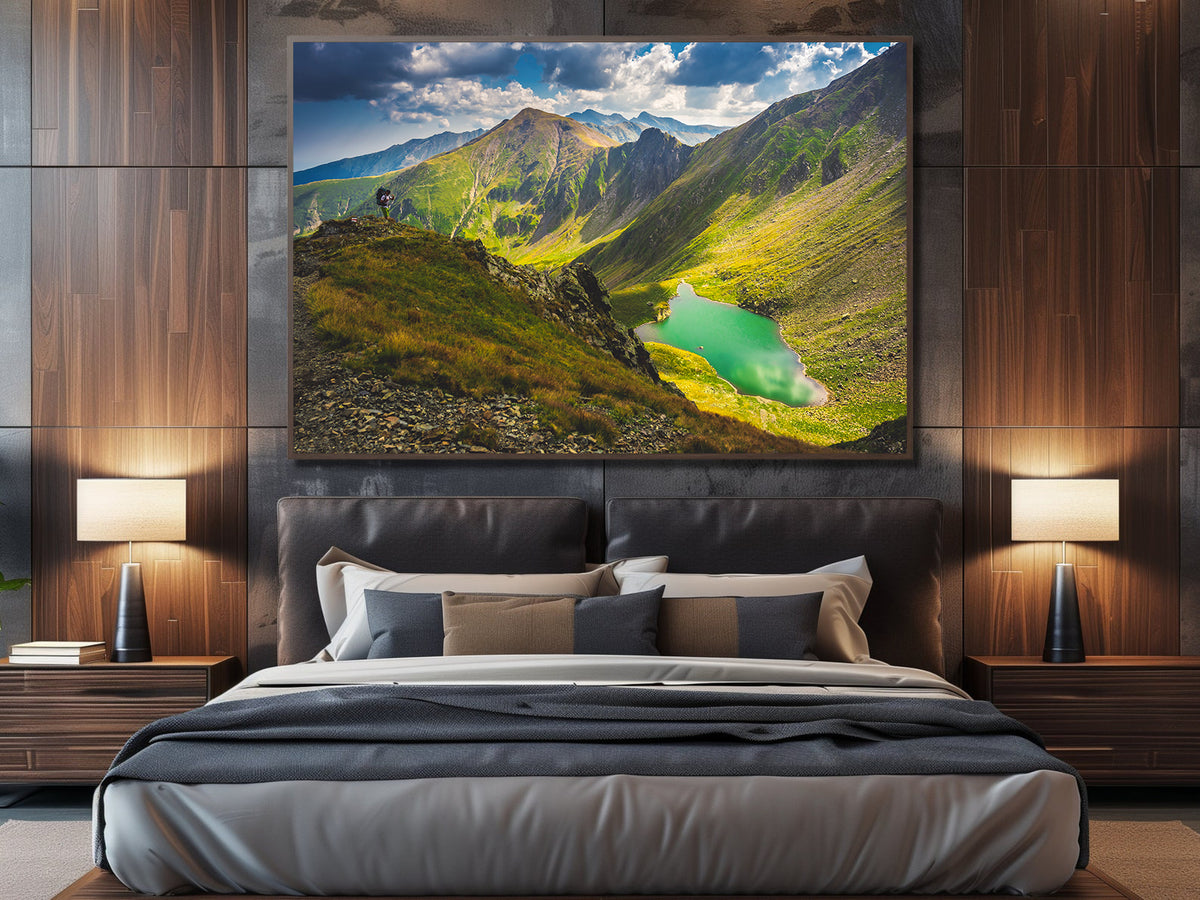 Canvas Painting - Mountain Lake