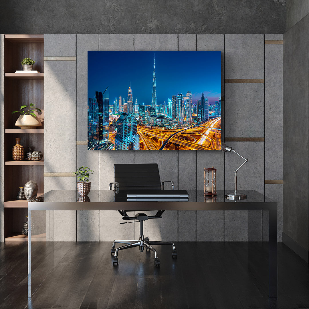 Canvas Painting - Dubai by Night