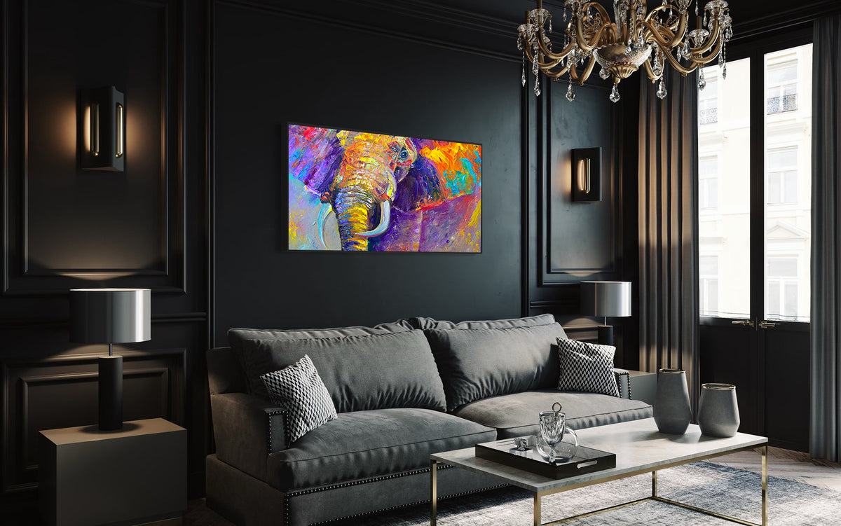 Canvas Painting - Multicolored Elephant