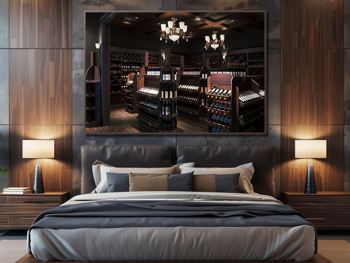 Canvas Painting - Wine cellar