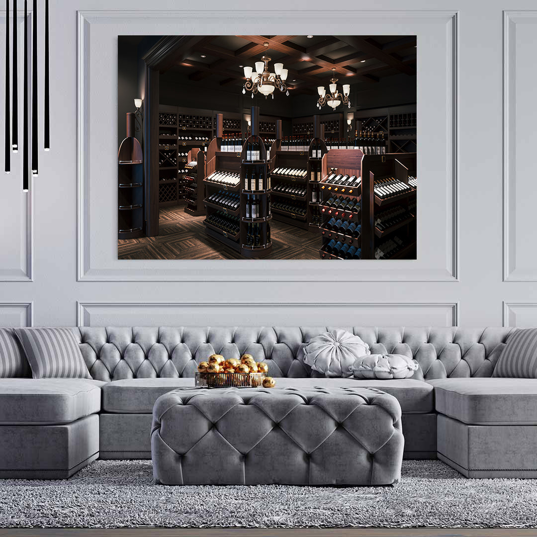 Canvas Painting - Wine cellar