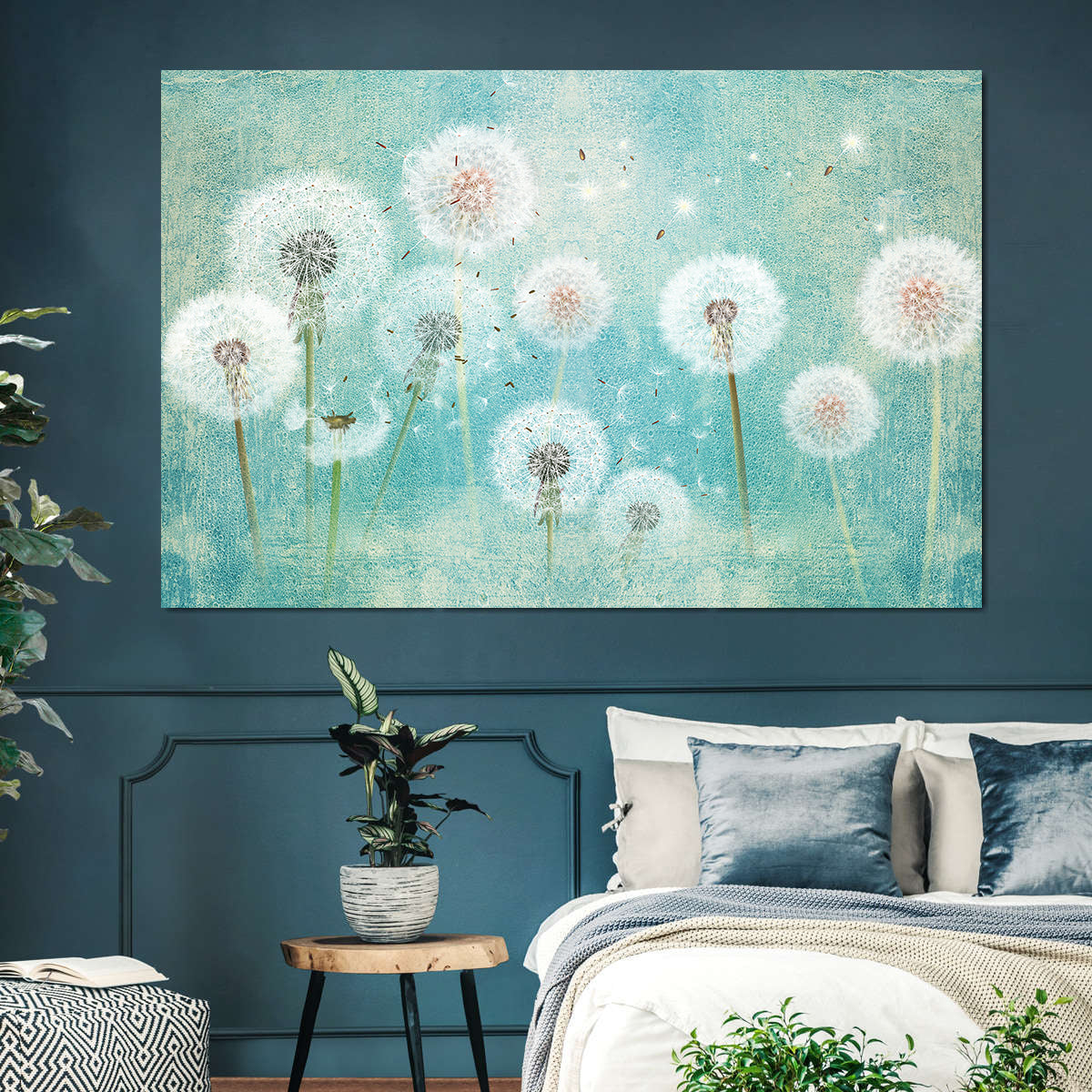 Canvas Painting - Dandelions