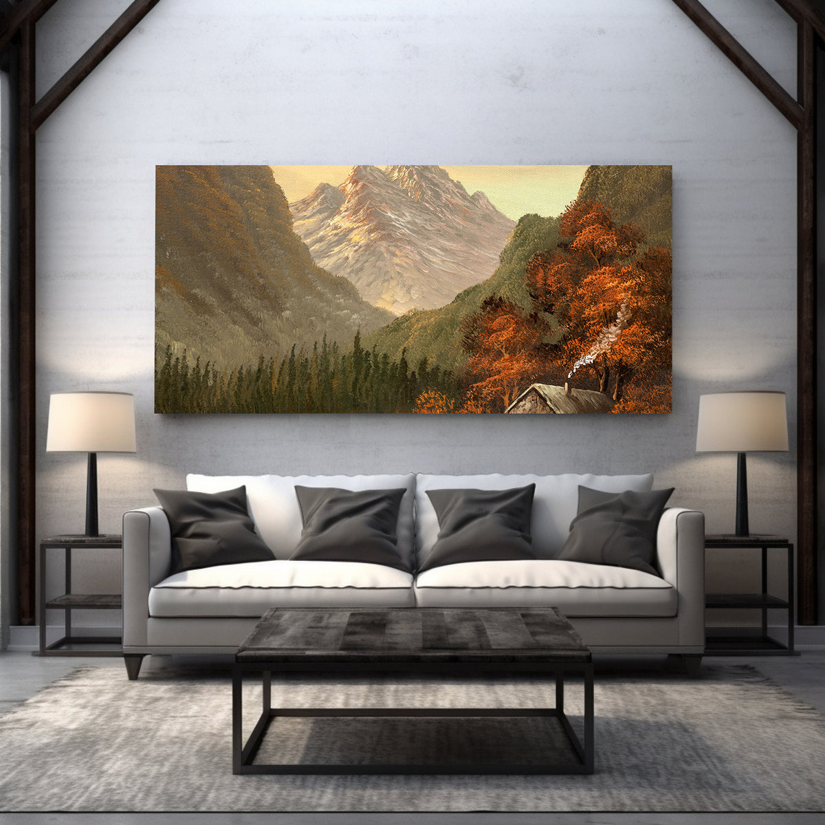 Tablou Canvas - Peisaj cu munti