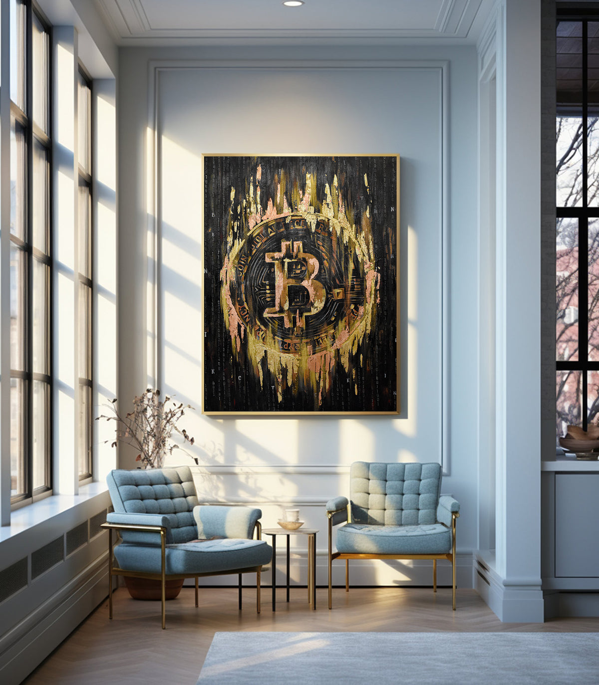 Canvas Painting - Bitcoin Gold
