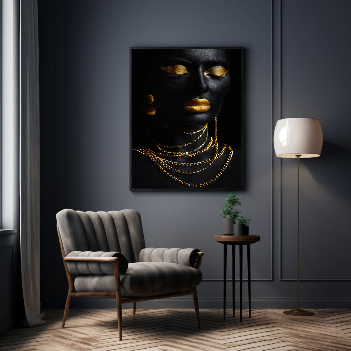 Canvas Painting - African Woman Portrait