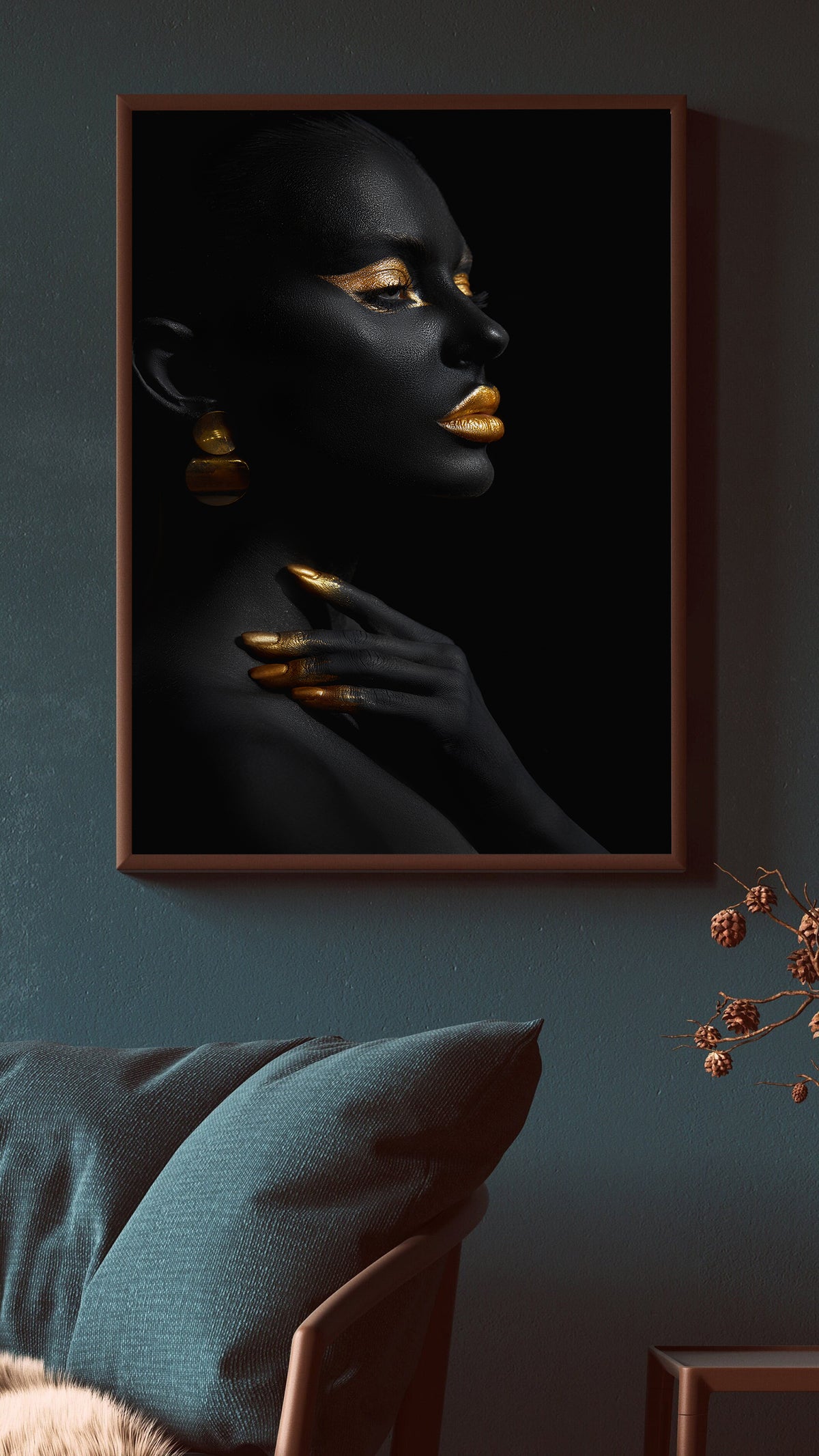 Canvas Painting - African Woman Portrait