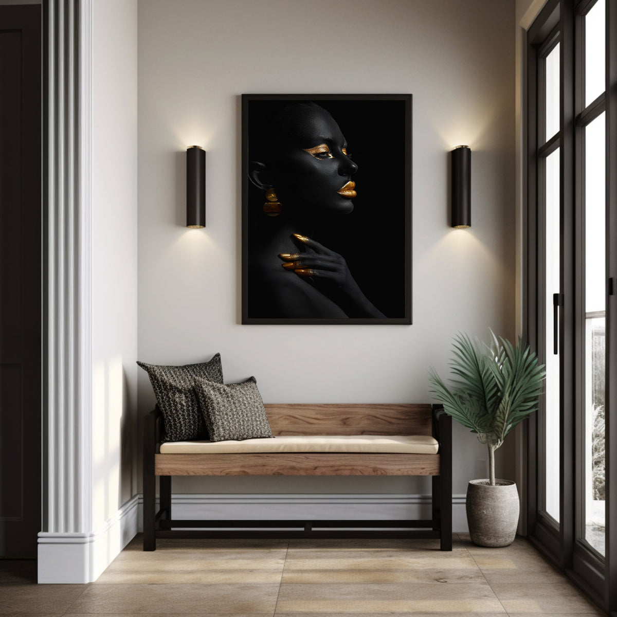 Canvas Painting - African Woman Portrait