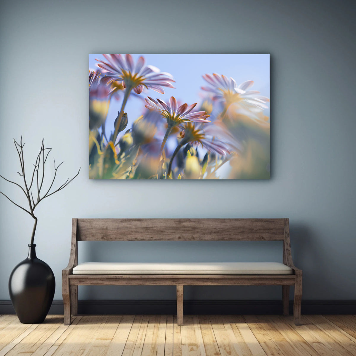 Canvas Painting - Pink Flowers