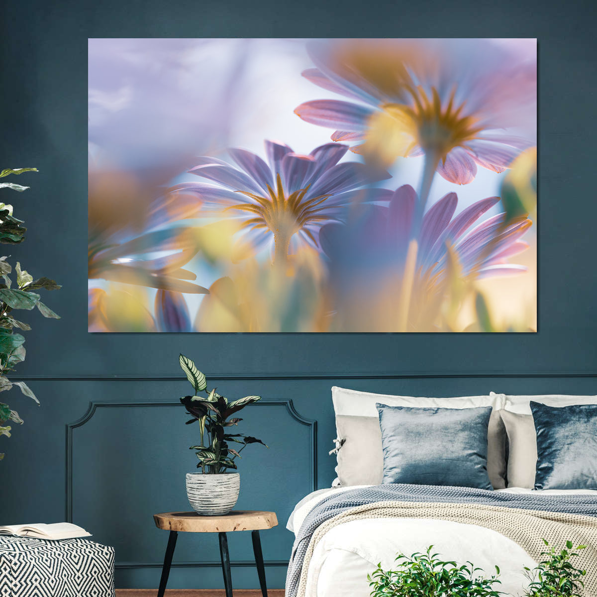 Canvas Painting - Pink Flowers