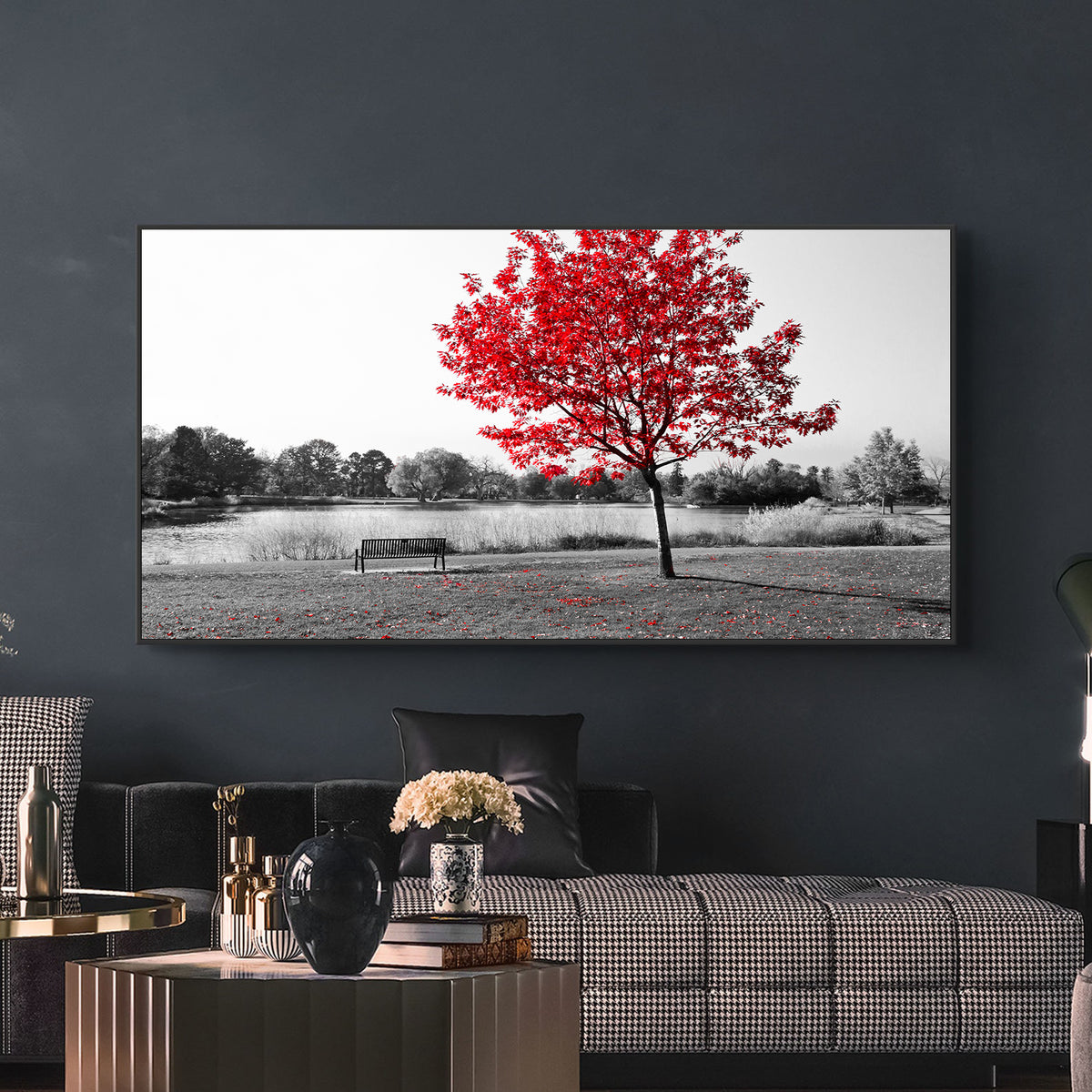 Tablou Canvas - Copac Rosu