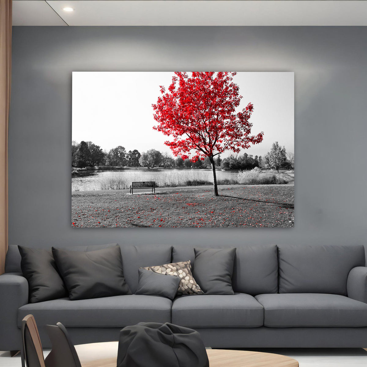 Tablou Canvas - Copac Rosu