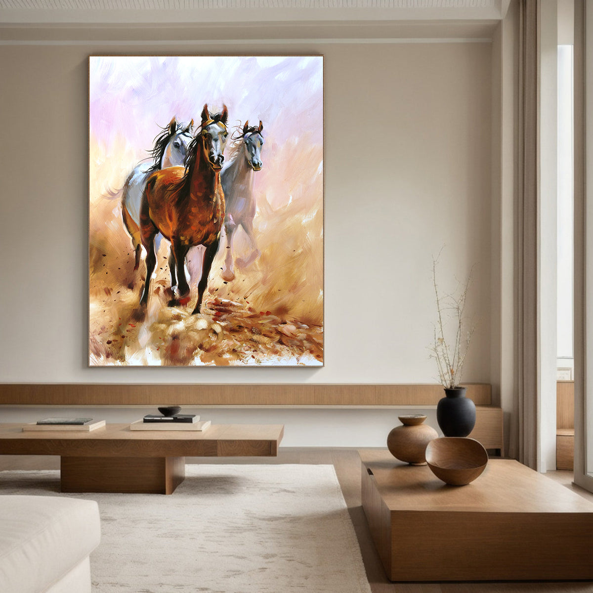 Canvas Painting - Horses Running in Freedom