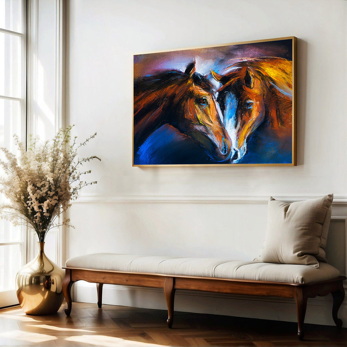 Canvas Painting - Horses in Love