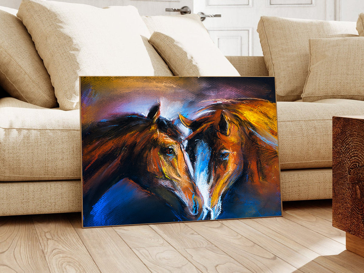 Canvas Painting - Horses in Love