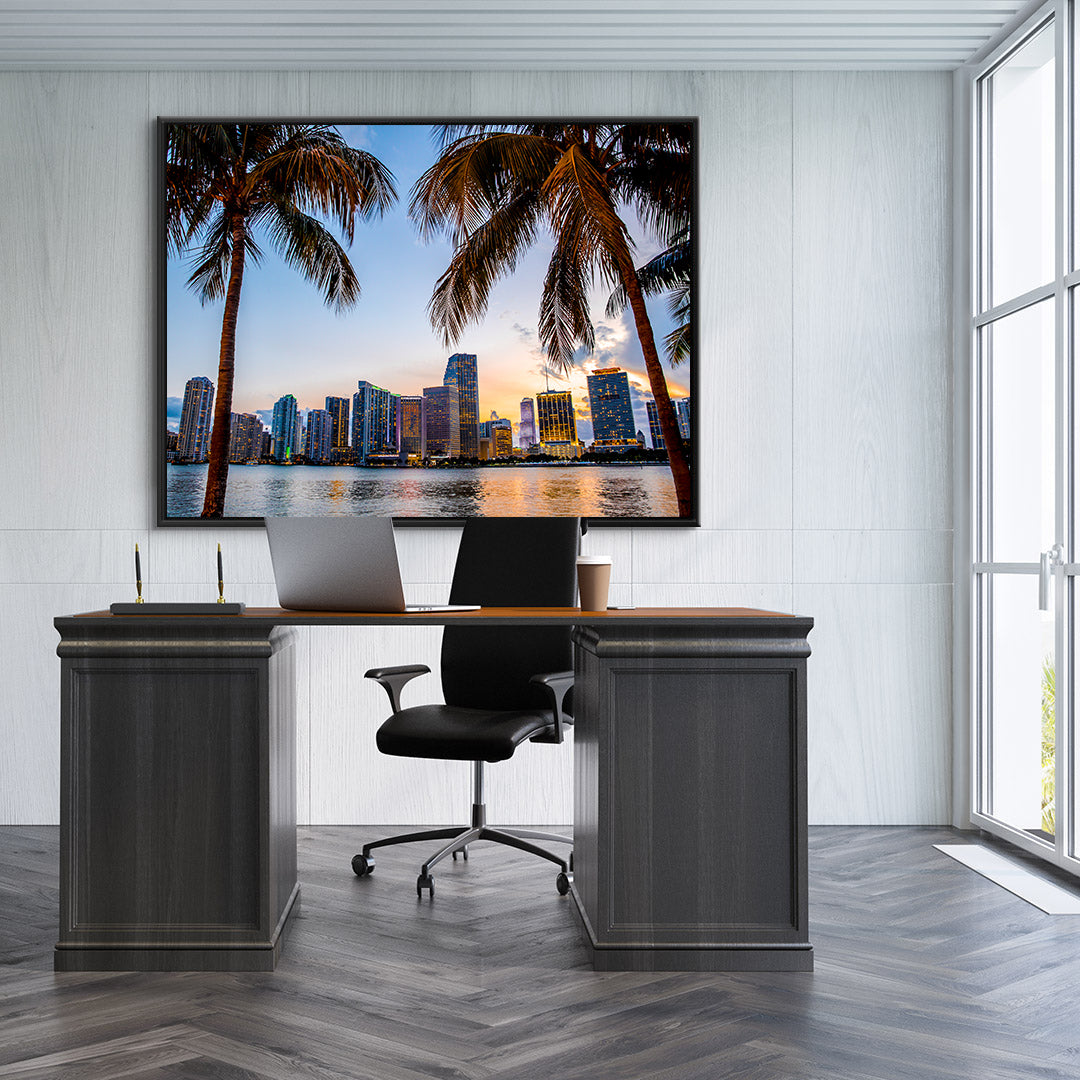 Canvas Painting - Miami Flowers